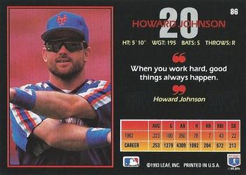 Howard Johnson  baseball card collectible - Main Image 2