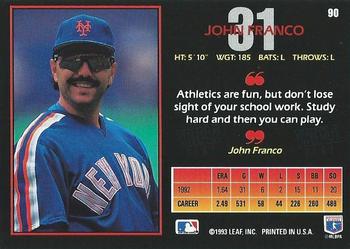 John Franco  baseball card collectible - Main Image 2