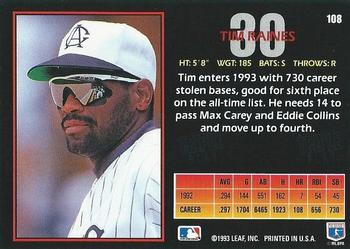 Tim Raines  baseball card collectible - Main Image 2