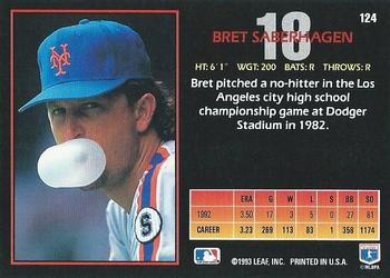 Bret Saberhagen  baseball card collectible - Main Image 2