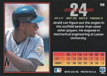 Jerald Clark  baseball card collectible - Main Image 2