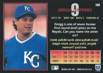 Gregg Jefferies  baseball card collectible - Main Image 2