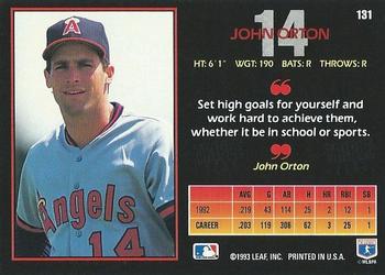 John Orton  baseball card collectible - Main Image 2