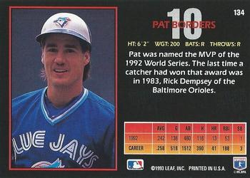 Pat Borders  baseball card collectible - Main Image 2