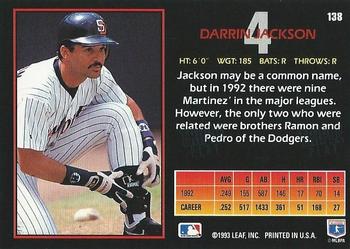 Darrin Jackson  baseball card collectible - Main Image 2