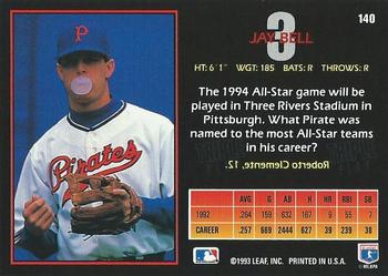 Jay Bell  baseball card collectible - Main Image 2