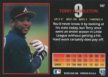 Terry Pendleton  baseball card collectible - Main Image 2
