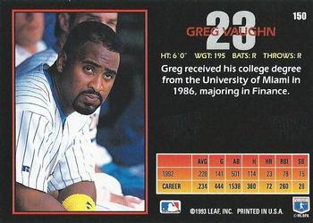 Greg Vaughn  baseball card collectible - Main Image 2
