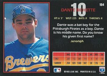 Dante Bichette  baseball card collectible - Main Image 2