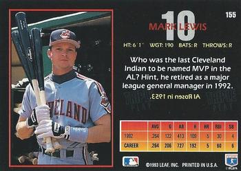 Mark Lewis  baseball card collectible - Main Image 2