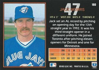 Jack Morris  baseball card collectible - Main Image 2