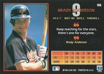 Brady Anderson  baseball card collectible - Main Image 2