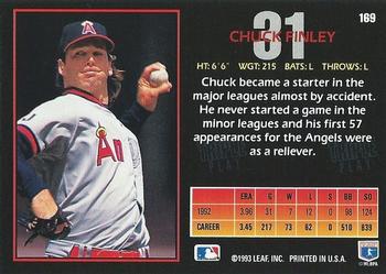 Chuck Finley  baseball card collectible - Main Image 2