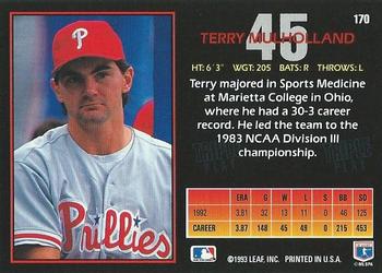 Terry Mulholland  baseball card collectible - Main Image 2