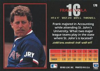 Frank Viola  baseball card collectible - Main Image 2