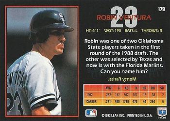 Robin Ventura  baseball card collectible - Main Image 2