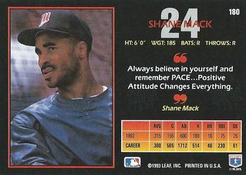 Shane Mack  baseball card collectible - Main Image 2