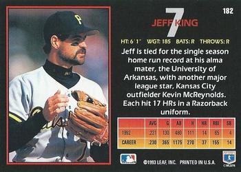 Jeff King  baseball card collectible - Main Image 2