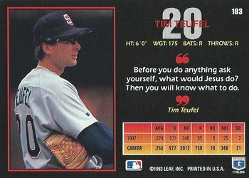 Tim Teufel  baseball card collectible - Main Image 2