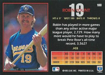 Robin Yount  baseball card collectible - Main Image 2