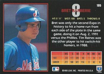 Bret Barberie  baseball card collectible - Main Image 2