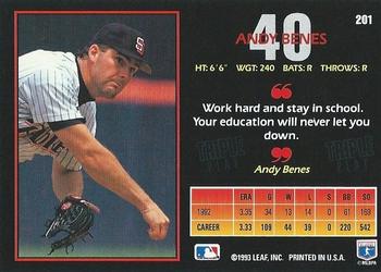 Andy Benes  baseball card collectible - Main Image 2