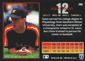 Steve Finley  baseball card collectible - Main Image 2