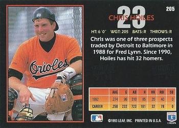 Chris Hoiles  baseball card collectible - Main Image 2