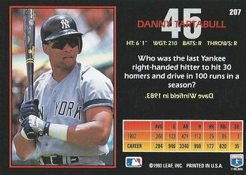 Danny Tartabull  baseball card collectible - Main Image 2