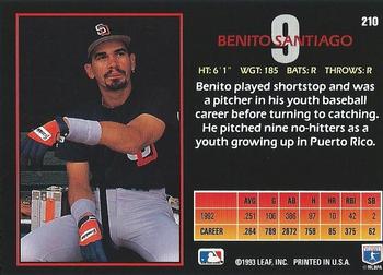Benito Santiago  baseball card collectible - Main Image 2