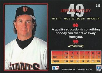 Jeff Brantley  baseball card collectible - Main Image 2
