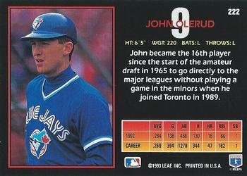 John Olerud  baseball card collectible - Main Image 2