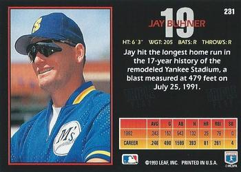 Jay Buhner  baseball card collectible - Main Image 2
