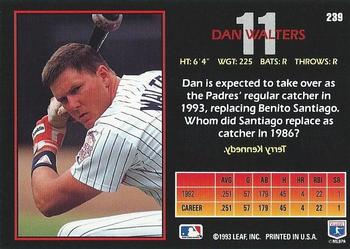 Dan Walters  baseball card collectible - Main Image 2