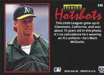 Mark McGwire  baseball card collectible - Main Image 2