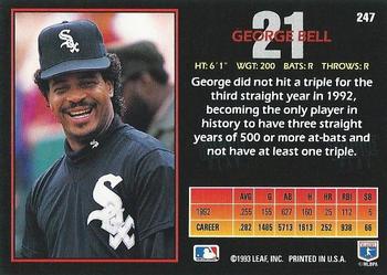 George Bell  baseball card collectible - Main Image 2