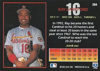 Ray Lankford  baseball card collectible - Main Image 2