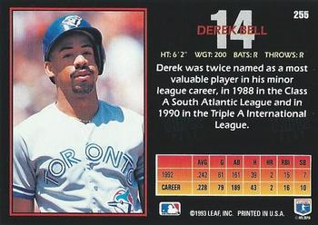 Derek Bell  baseball card collectible - Main Image 2