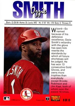 Ozzie Smith  baseball card collectible - Main Image 2