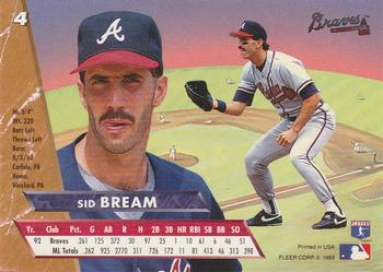 Sid Bream  baseball card collectible - Main Image 2