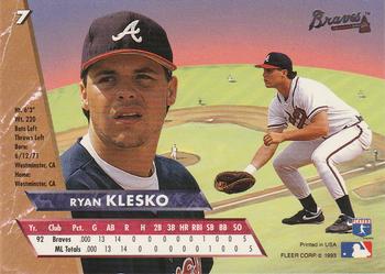 Ryan Klesko  baseball card collectible - Main Image 2