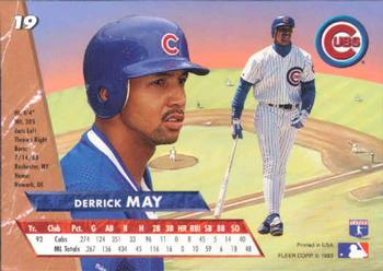 Derrick May  baseball card collectible - Main Image 2