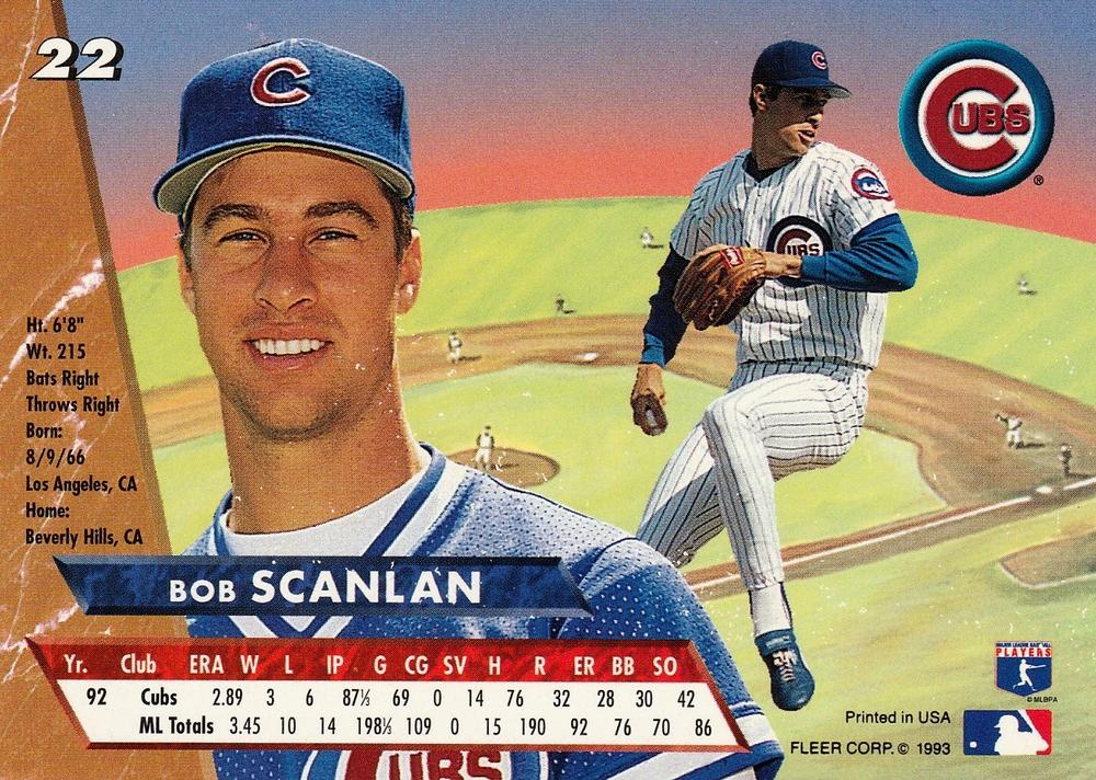 Bob Scanlan  baseball card collectible - Main Image 2