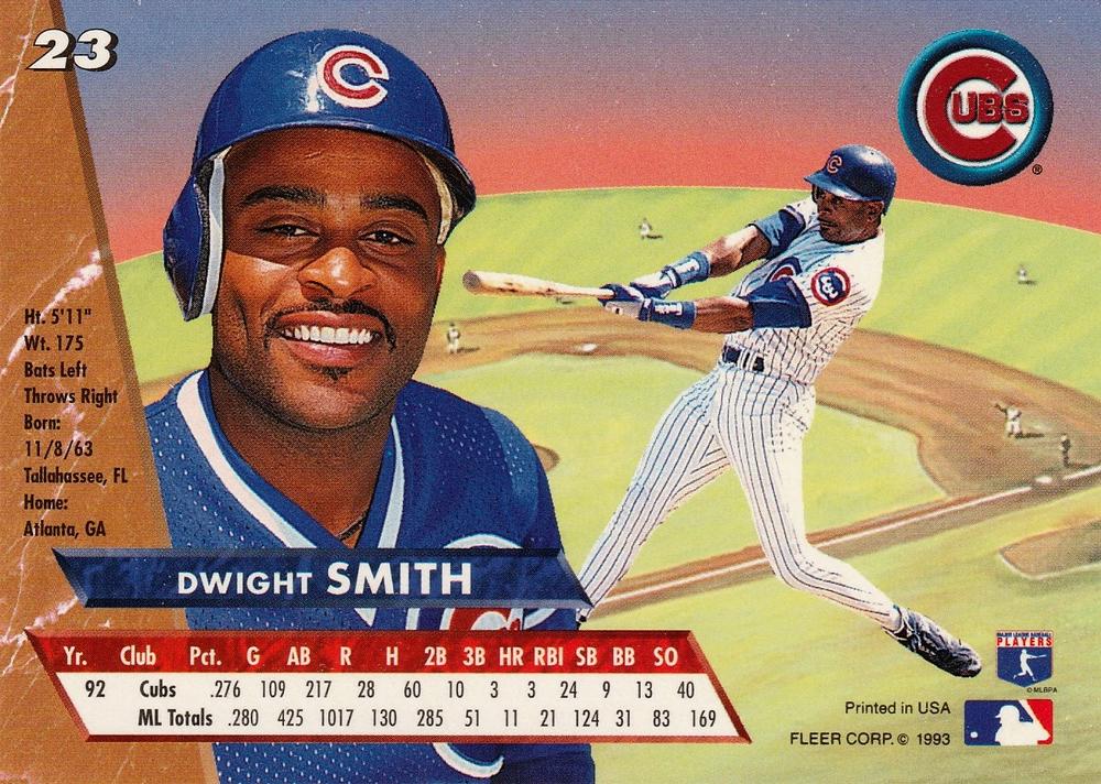 Dwight Smith  baseball card collectible - Main Image 2