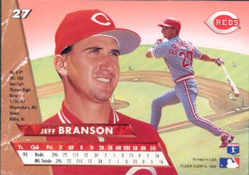 Jeff Branson  baseball card collectible - Main Image 2