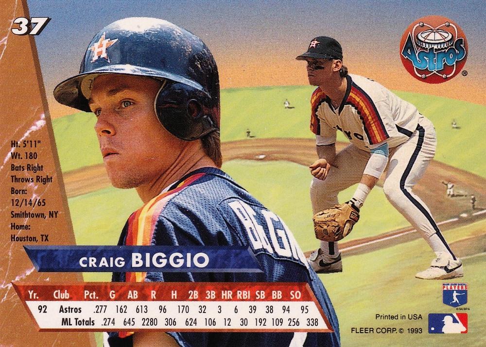 Craig Biggio  baseball card collectible - Main Image 2
