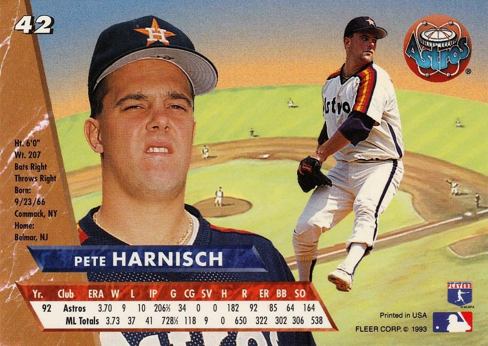 Pete Harnisch  baseball card collectible - Main Image 2