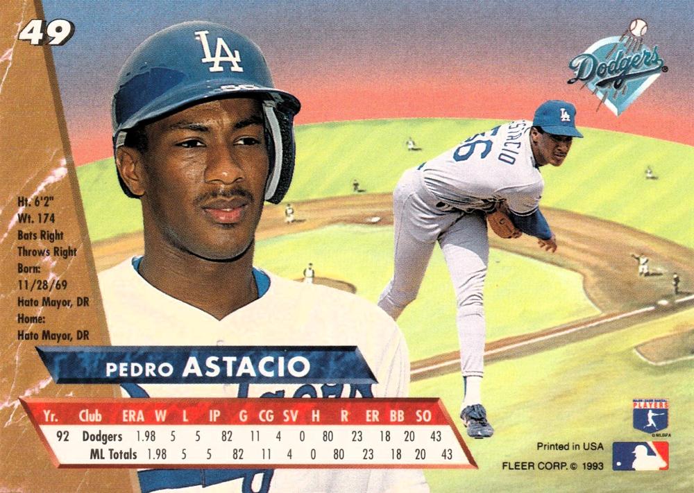 Pedro Astacio  baseball card collectible - Main Image 2