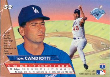 Tom Candiotti  baseball card collectible - Main Image 2
