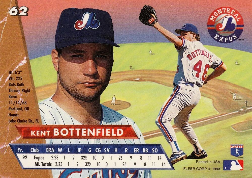 Kent Bottenfield  baseball card collectible - Main Image 2